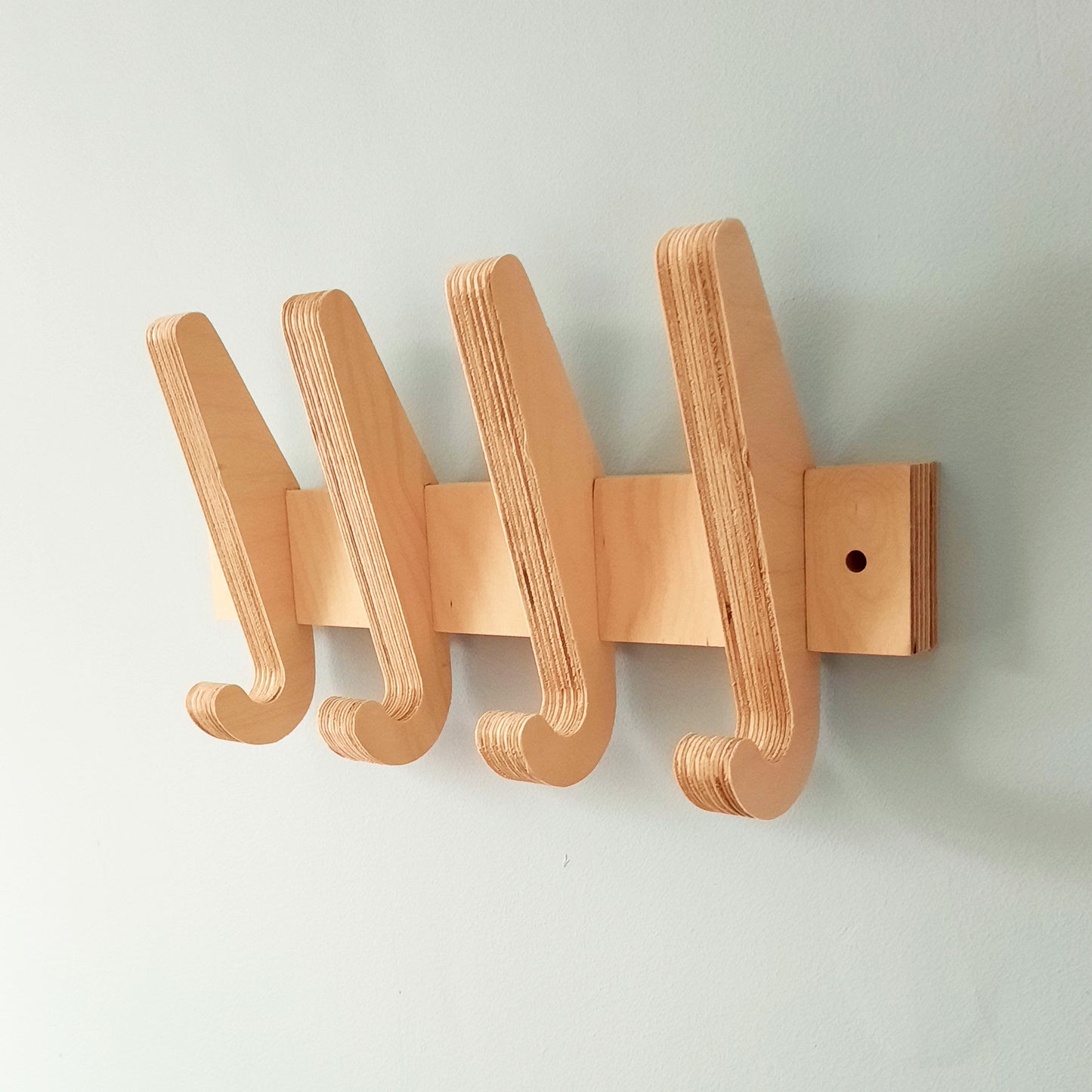 birch plywood wall rack