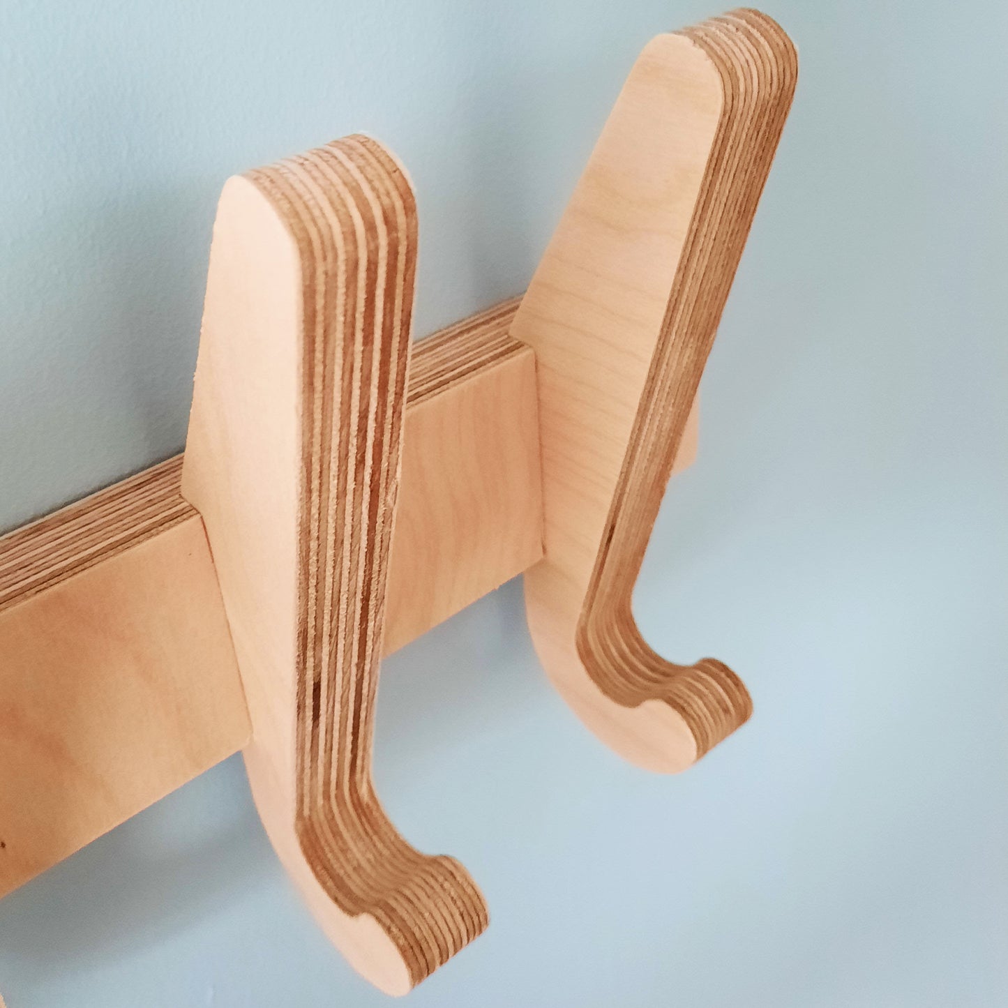 plywood coat rack