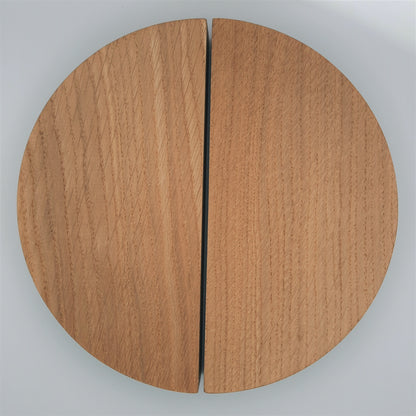 Solid Oak Semi Circle Door Handle