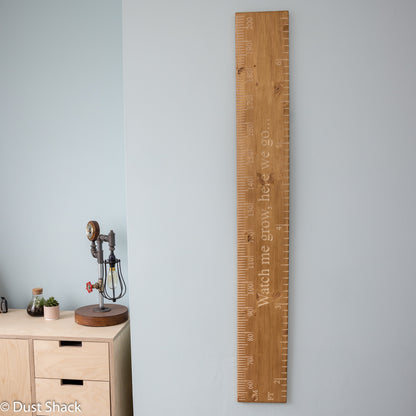 child chart ruler wooden