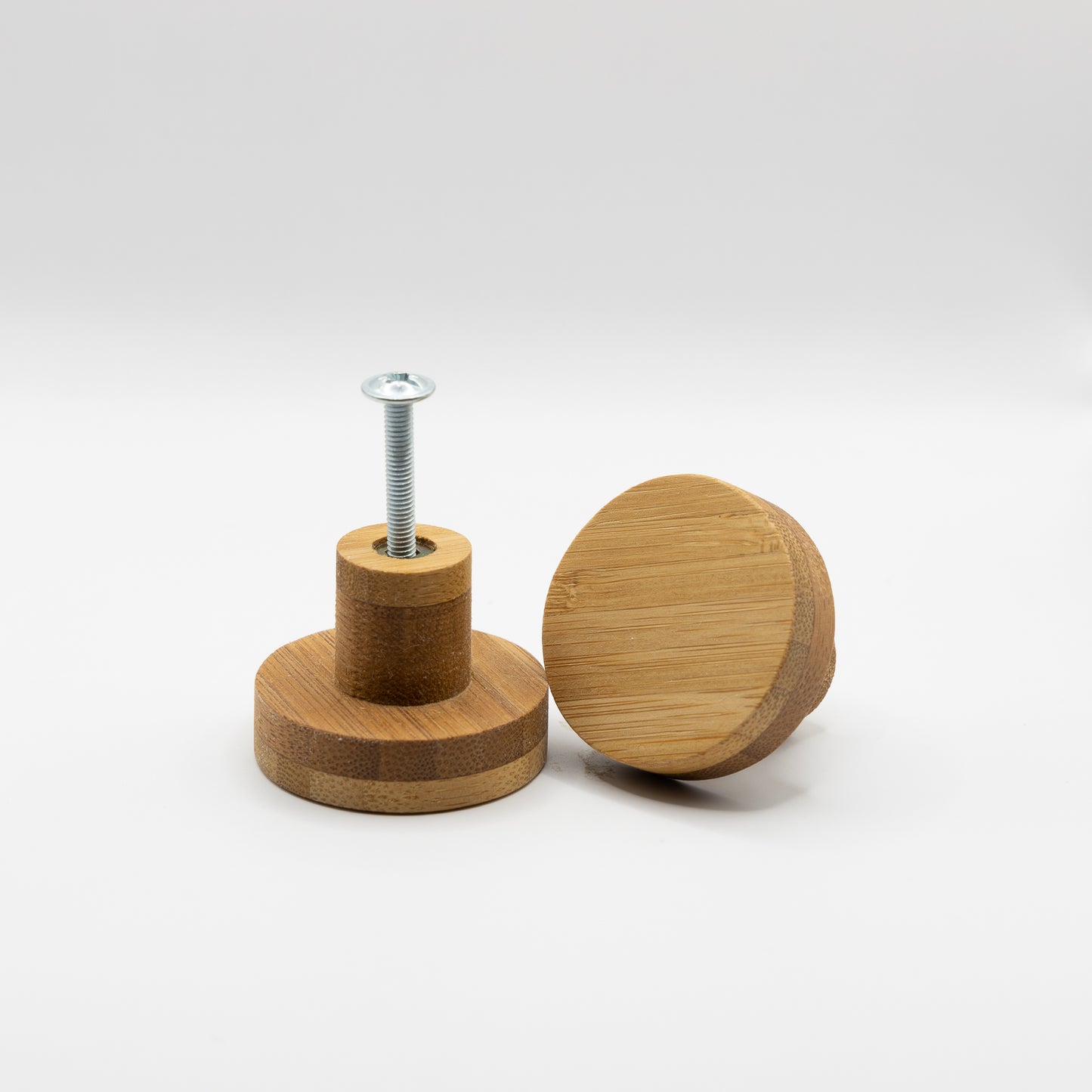 Bamboo Round Cabinet Knobs