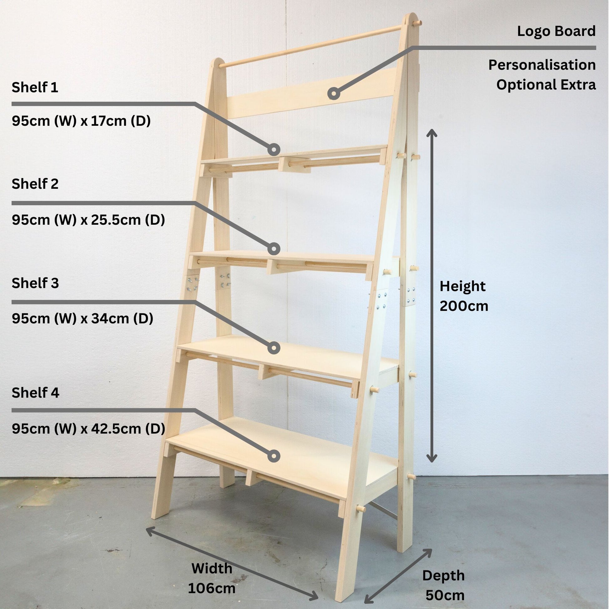 exhibition a-frame display stand