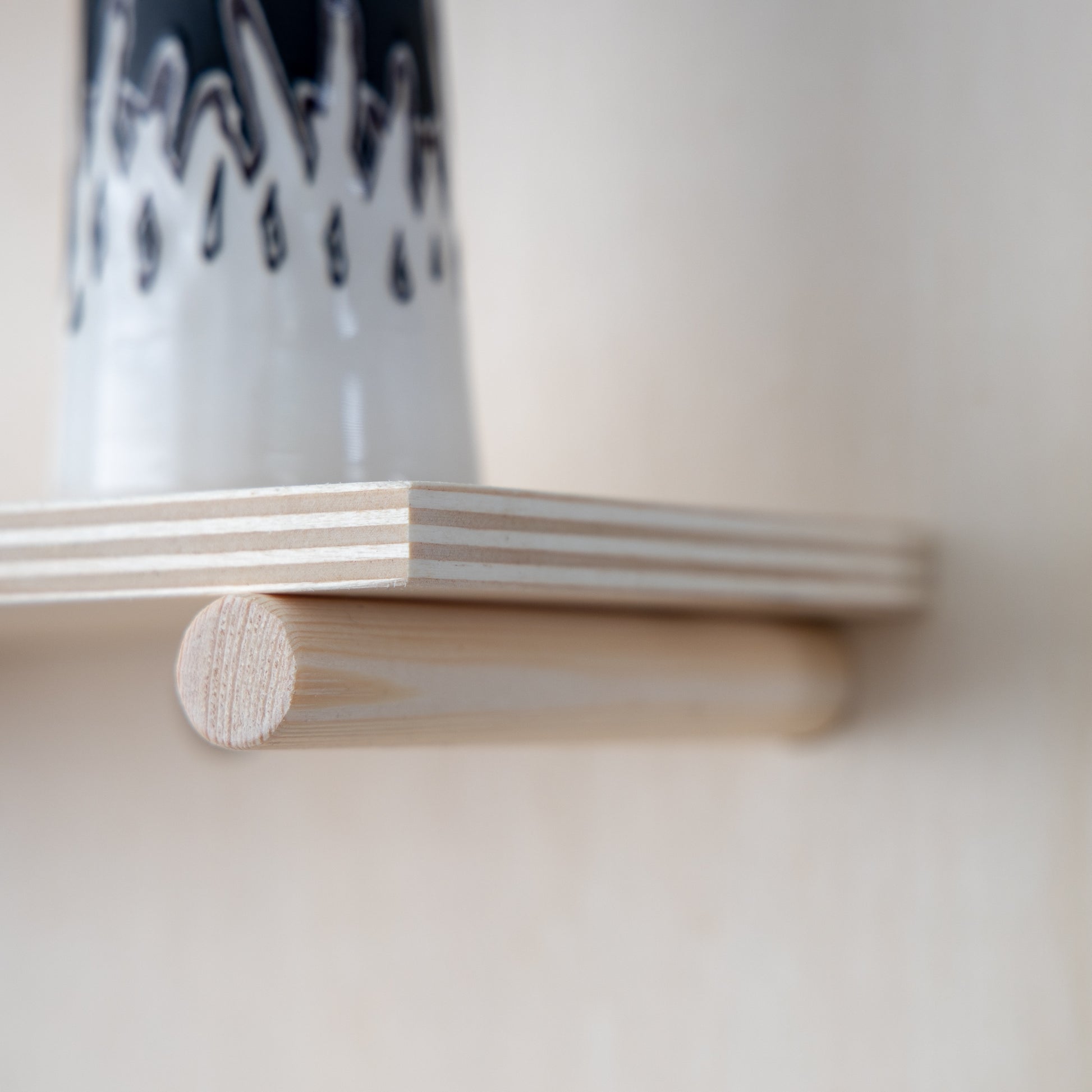 pegboard shelf and pegs