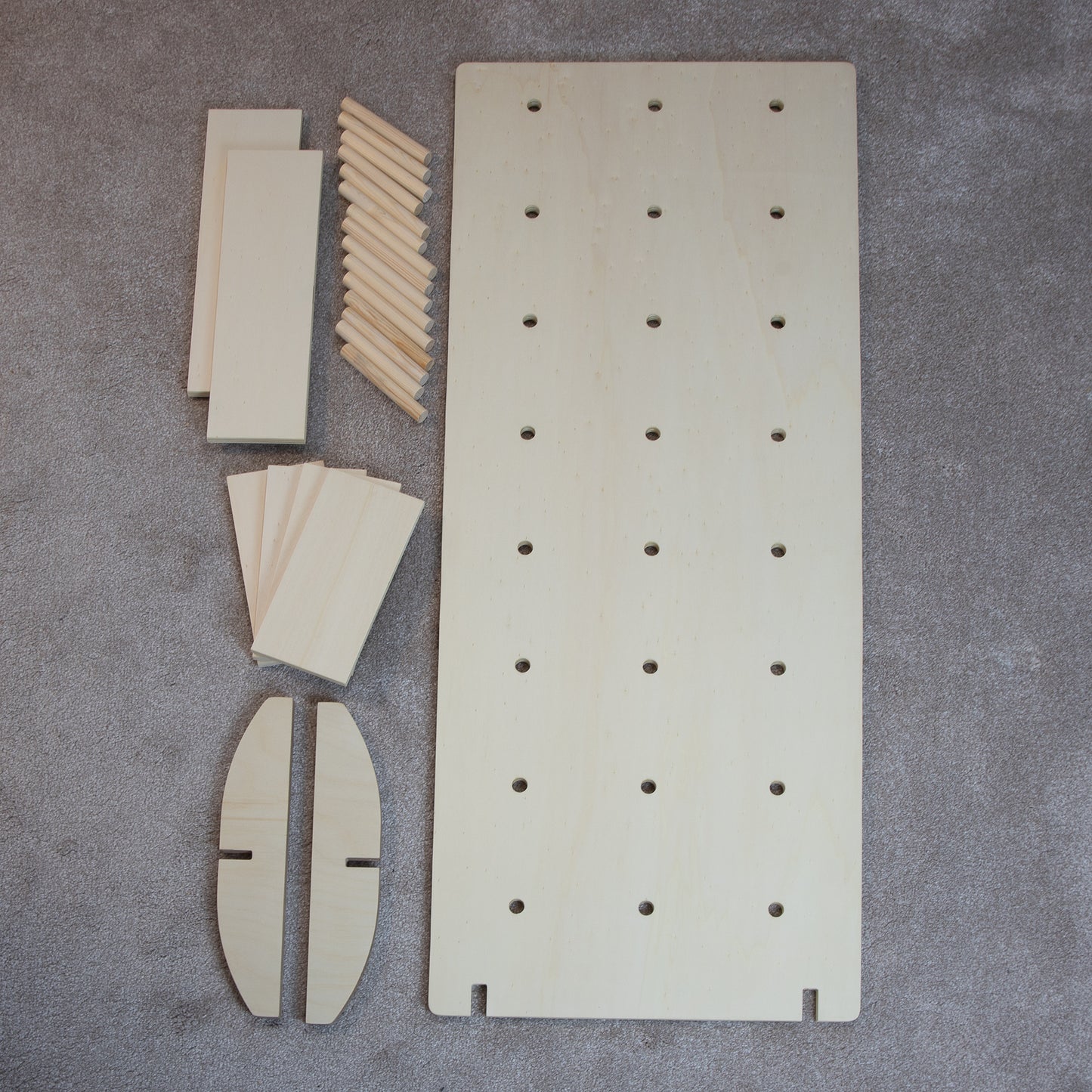 Free-standing Pegboard Display Stand