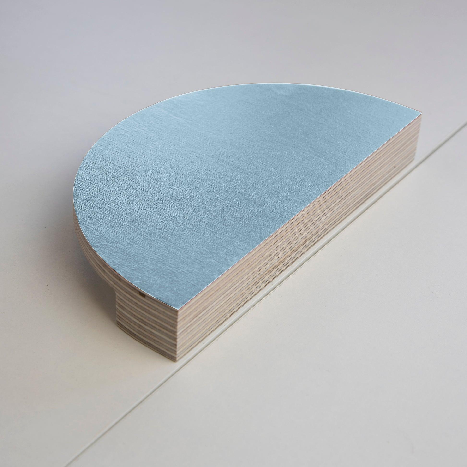 pastel blue plywood handles