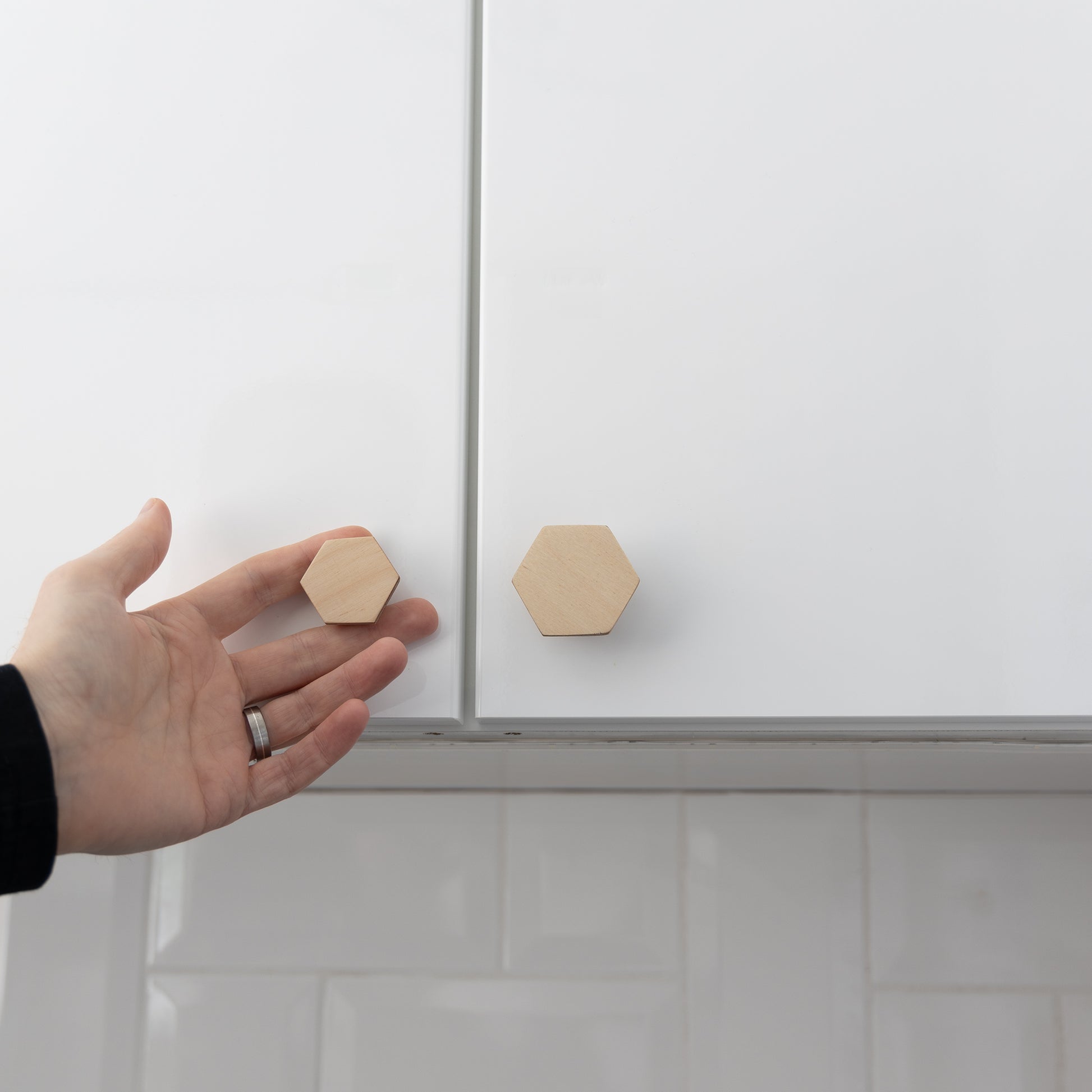 Hexagon Plywood Knob