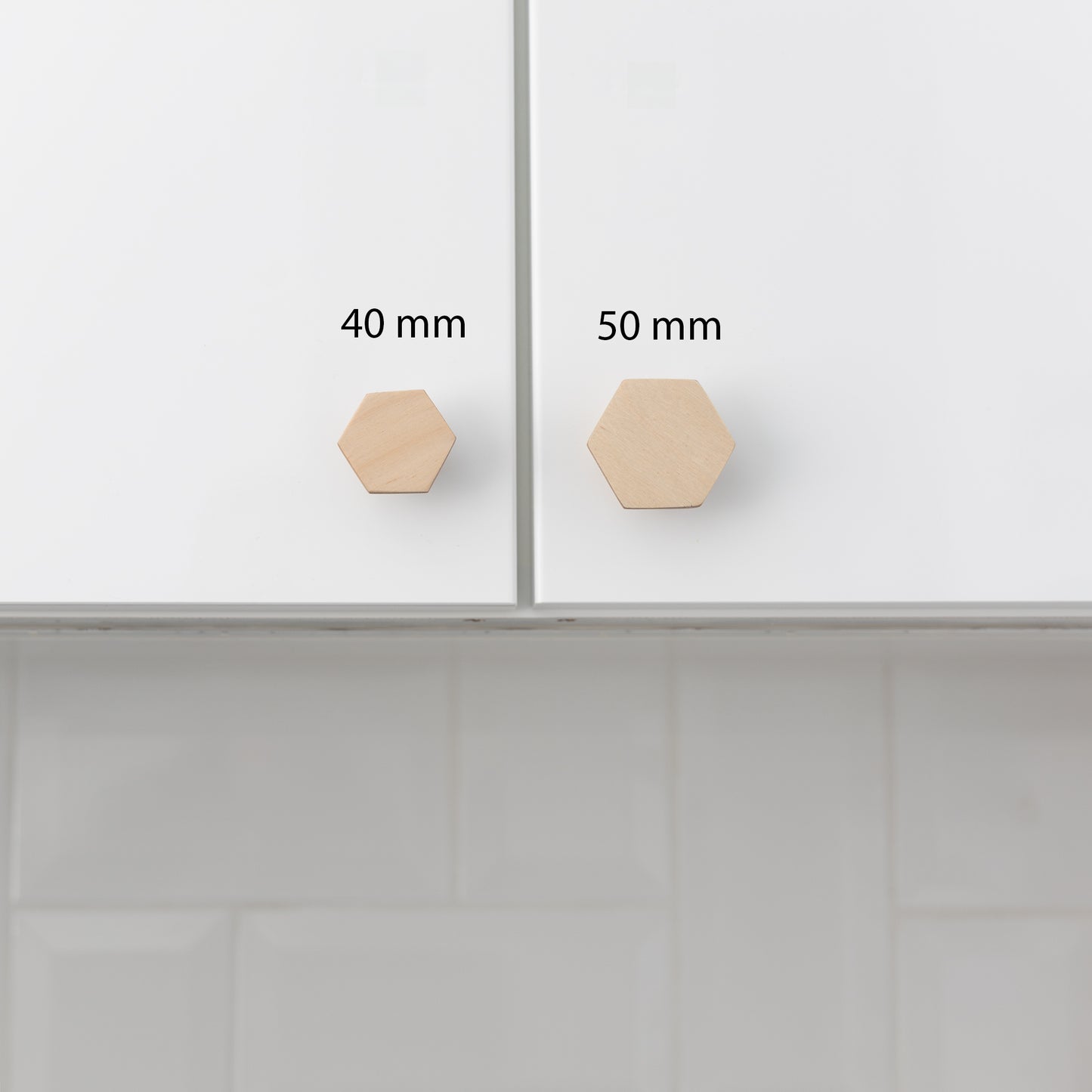 Hexagon Plywood Cabinet Knobs