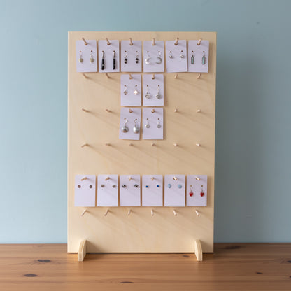 countertop earring pegboard