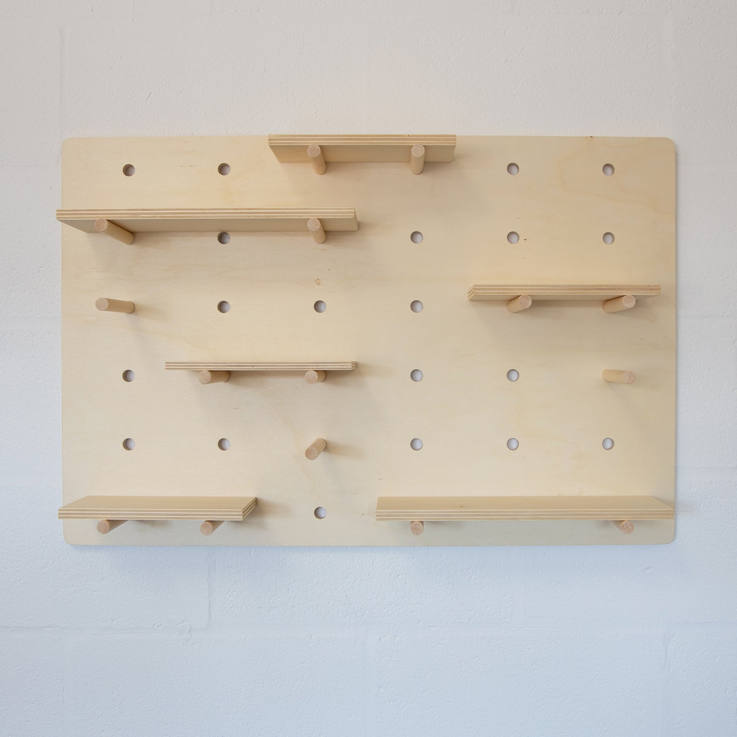 Plywood Wall Mounted Pegboard