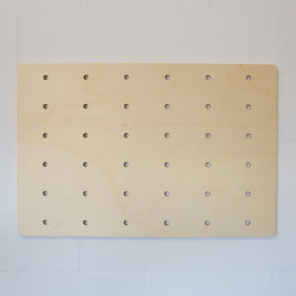 Plywood Wall Mounted Pegboard