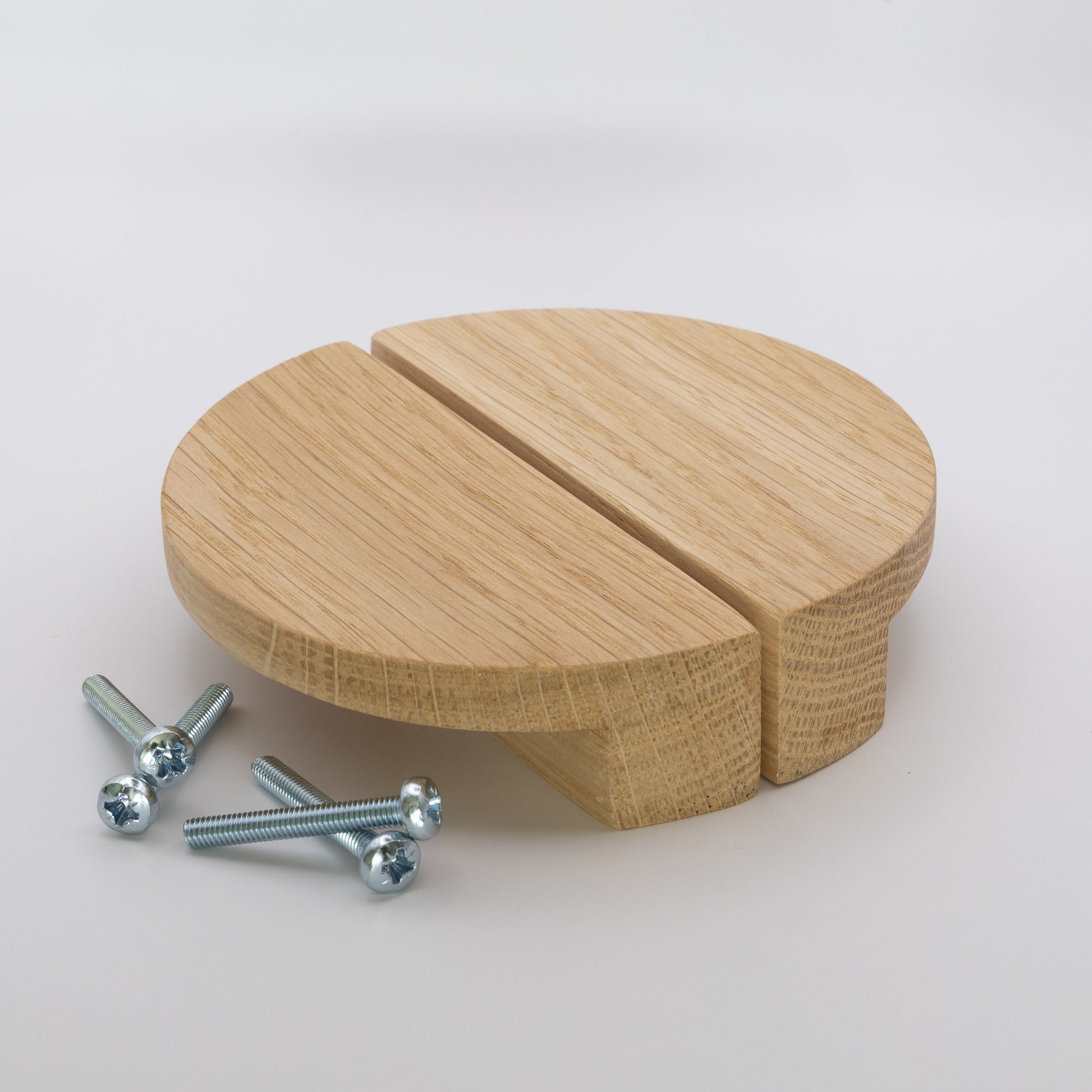 Oak Semi Circle Drawer Handle