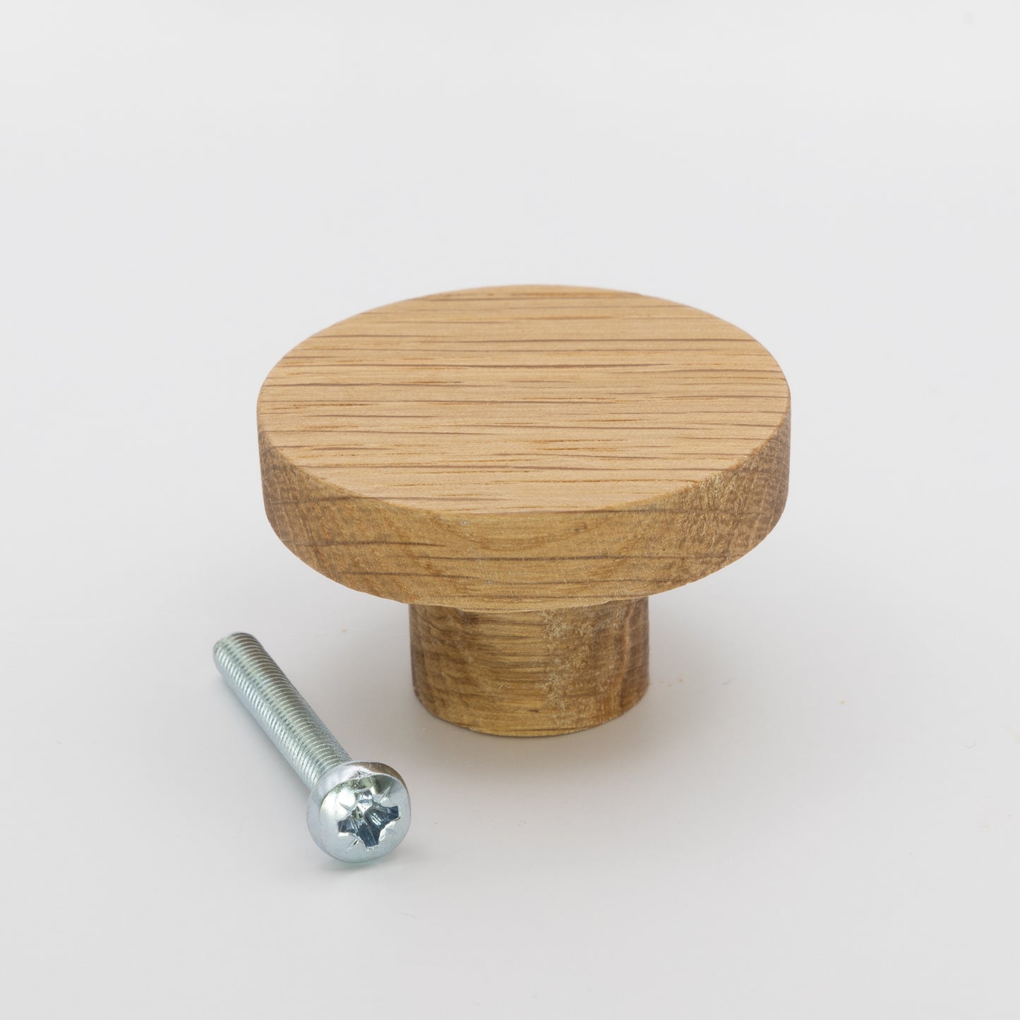 Oak Round Drawer Knob