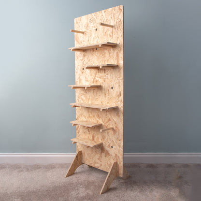 Freestanding Tall OSB Pegboard