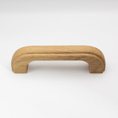 Solid Oak Pull Handle for Cabinet Doors and Drawers 112mm