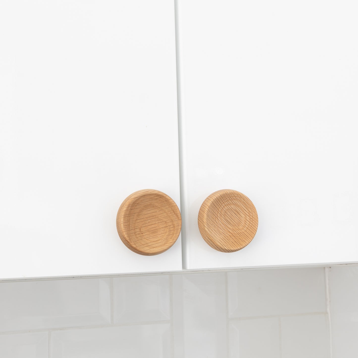 Oak Concave Cabinet Knobs