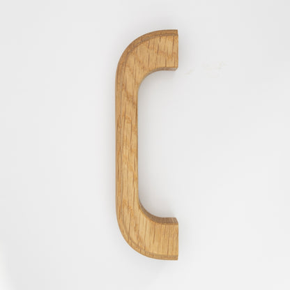 Solid Oak Pull Handle for Cabinet Doors and Drawers 112mm