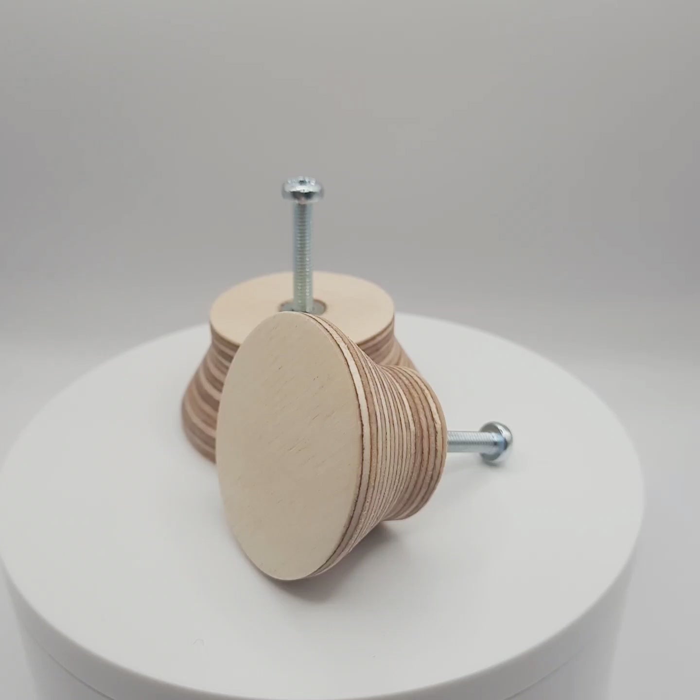 Round Plywood Cabinet Knob